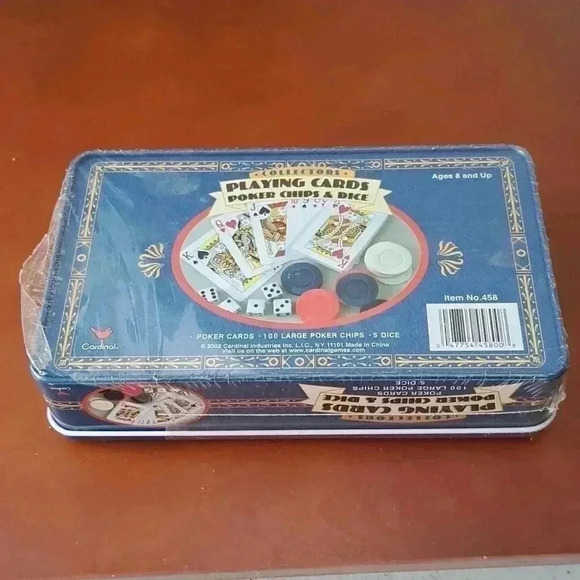 PLAYING CARDS POKER CHIPS AND DICE BY CARDINAL VINTAGE AND COLLECTORS 2002 - Picture 2 of 6